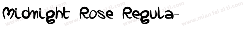 Midnight Rose Regula字体转换